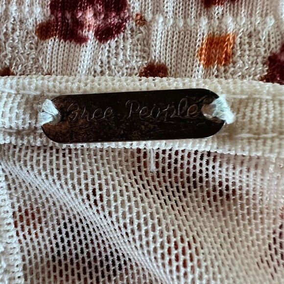 Free People Shimmy Bitsy Ditsy Floral Mini Dress Size M - Picture 5 of 6